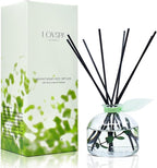 LOVSPA Reed Diffuser Set, Unwind Eucalyptus & Mint Scented Oil Diffuser with Sticks, Home Fragrance Accessories for Bathroom Shelf Decor, Aroma Diffusers for Home or Office Desk, USA Made