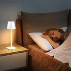 Cordless Table Lamp Rechargeable Lamps: 6000mAh Battery Operated Table Lamp Outdoor Waterproof, Touch Control, Portable Wireless Desk Lamp for Dinner/Bedroom/Restaurant （White2 Pack