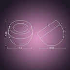 Philips Hue Iris Smart LED Table Lamp, White - White and Color Ambiance - 1 Pack - Control with Hue App - Works with Alexa, Google Assistant, and Apple Homekit