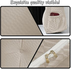 Gradient Velvet Triangular Wedge Pillow, Removable Cover Headboard Pillow for Daybed, Backrest Positioning Support Pillow Cushion Resting Reading Relaxing (Beige, Queen(59 * 20 * 8in))