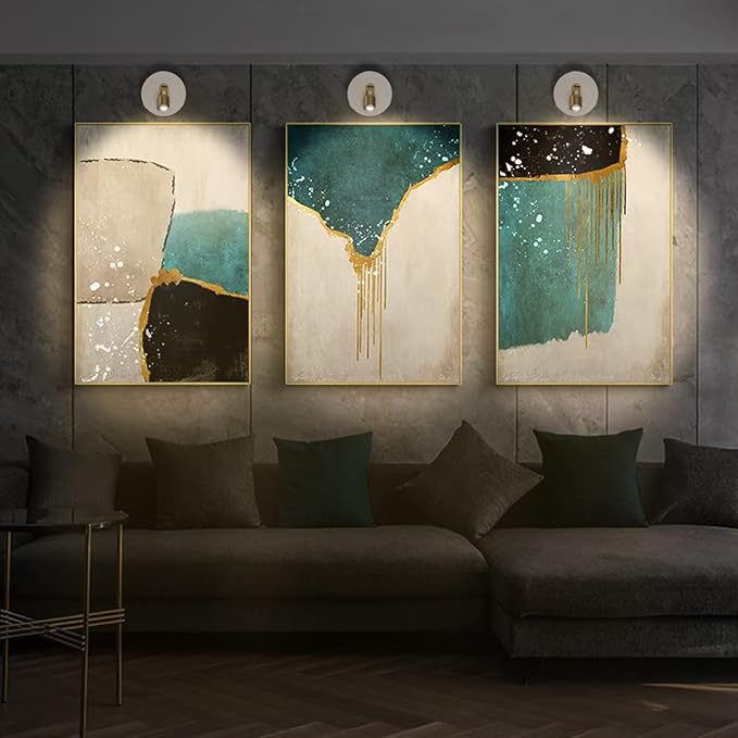 Battery Operated Spotlights, Cordless Picture Light, Dimmable Accent Lighting, Wireless LED Puck Lights, Stick on Lights with Remote for Plant Photo Painting Art Dartboard Portrait