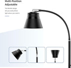 AXX Metal Desk Lamp, 24-Inch Table Light for Home Office/Bedroom/College Dorm Room, LED Bulb Included, 1000LM, 3 Color Modes, 10 Dimmable Levels, Black