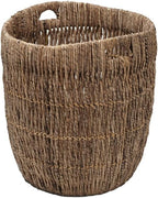 KOUBOO Madras Planter Basket, Plant Container, Tree Planter, Basket Front Door, Decorative Plants Pot, Woven Options for Every Space, Dark Brown, Large