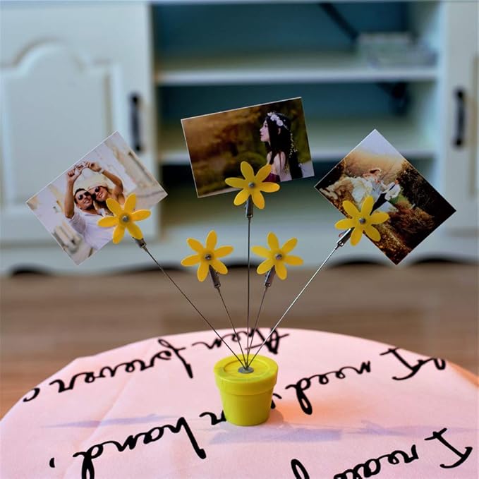 Photo Tree Holder Clip,5 Branch Money Tree Family Tree Gift Card Holder，Photo Card Holder for Photo, Souvenir Paper, Note, Wedding Card Display