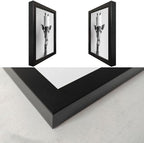 Framed Funny Bathroom Wall Art, Giraffe with a Toilet Paper Roll on Head Decor, Black and White Bathroom Pictures Wall Decor, Humor Animal Canvas Print Artwork