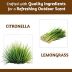 Folkulture Citronella Incense Sticks | Pack of 240 Long 12” Citronella & Lemongrass Incense Sticks | Slow Burn, Non Toxic, Organic |for Patios, Gardens, Camping, BBQs & Outdoor Gatherings