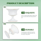 Vintage vase Iron urn Planter Decorative Table Front Porch urns House Plants Indoors Live urn Pot Outdoor Plant Pot Creative Flower Container Small Succulents Wrought Iron