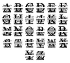 Custom Metal Name Sign | Personalized Metal Signs | Split Letter Monogram Wall Decor | Last Name Sign | Family Name Sign | Anniversary Wedding Gift | Outdoor Metal Art | Housewarming Gift