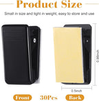 30 Pieces Self-Adhesive Clips Wall Tapestry Clips Sticky Plastic Photo Small Hanging Spring for Poster Photo Wall Teacher Student Home Applications(Black)