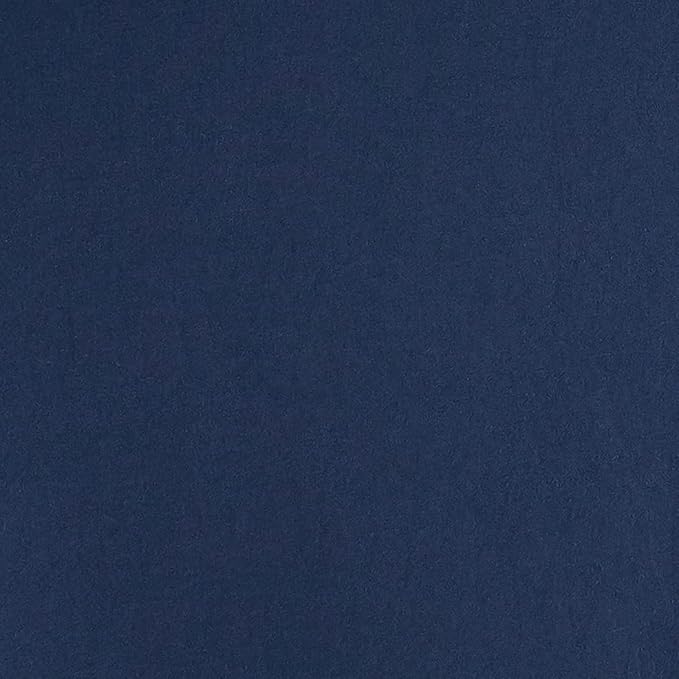 Amazon Basics Lightweight Pleated Bed Skirt, King, Navy Blue, Solid