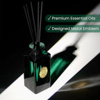 M&SENSE 10.14 oz Large Reed Diffuser Set | Evergreen Pine Scent Oil Diffuser with Sticks | Hotel Collection Non-Toxic Essential Oil |for Bedroom Bathroom Living Room