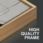 SIGNINART Black and White Abstract Framed Canvas Wall Art Set of 3, Beige Neutral Art Prints, Minimalist Modern Wall Decor for Living Room, Bedroom, Office,Above Couch 16"x24"x3