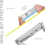 20 Pack Mini Self Adhesive Clips for Pictures - Clip Photo Holders for Wall, Photo Cards Hanging Display Board & Picture Boards, Artwork Photos Holders Hangers Room Decor (Clear)