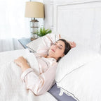 Airensky Goose Down Pillow, Bed Sleeping Hotel Collection Pillows Set of 2 King Size, 100% Organic Cotton Fabric, Breathable and Skin-Friendly for Back, Stomach or Side Sleepers (White, 20"x36")