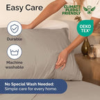 King Size 4 Piece Sheet Set - Comfy Breathable & Cooling Bed Sheets Set - Hotel Luxury Bedding for Women, Men, Kids, Teens, Boys & Girls - Deep Pockets, Ultra-Soft and Wrinkle Free - Oeko-Tex - Wheat