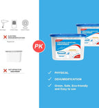 CANAGER Fragrance Free Moisture Absorber Box,Odor Eliminator and Dehumidifier Boxes for Closet,Bedroom,Kitchen,Bathroom-6 Packs,Cups - Traps Moisture for Fresher, Cleaner Air