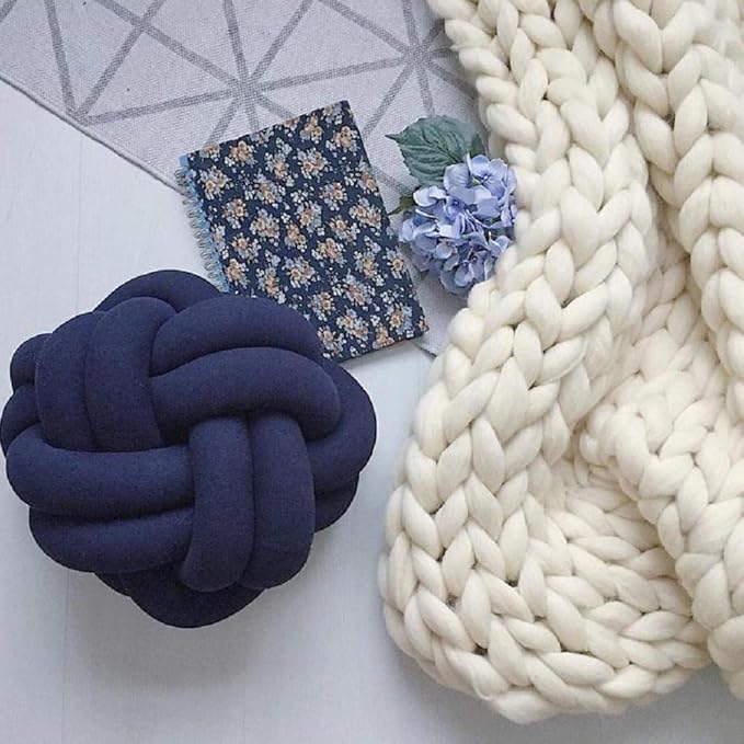 Chunky Knit Blanket Hand Made Merino Wool Throw Boho Bedroom Sofa Home Decor Giant Yarn(Ivory White 80"x80")