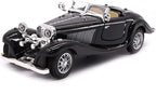 1:28 Scale Pullback Diecast Metal Antique Classic Model Cars Collectible Toy Gifts (Black,Length 6.5in/16.8cm)