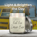 1OAK Vanilla Candle - Thank You Bus Driver Gifts for Women, Men - Bus Driver Appreciation & Retirement Gifts