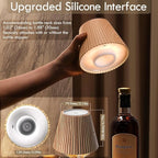 WILIT Wireless Bottle Lamp Shades for Table Lamps, 3 Level Brightness Touch Night Light, Rechargeable Cordless Lamp for Bedroom Bar&Restaurant, Table Top Decor, House Warming Gifts, Mothers Day Gifts