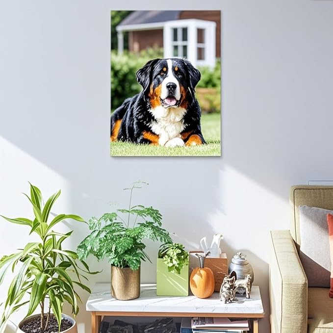 Personalized Photo to Canvas Print - Canvas Prints With Your Photos on Custom Wall Art for Bedroom, Living Room, Wedding Baby Pet Family Picture Framed Wall Art (24" W x 32" H)