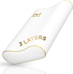 Royal Therapy Memory Foam Pillow, Cervical Pillow, King Contour Pillow, Side Sleeper Pillow, Orthopedic Pillow, Neck Support Pillow, Pillow for Neck Pain, Pillow for Side Sleepers, CertiPUR-US