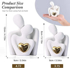 XMGZQ Mini Couple Statue Tv Stand Decor Items for Living Room Home Decor,Bedroom Decor for Couples Sculpture for Anniversary Wedding,Love Gifts for Couples 2025,Knick Knacks for Shelves