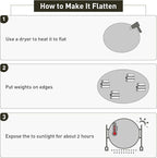 Clear Plastic Floor Mat for Under Dining Table, 4ft Round No Slip Waterproof Vinyl Area Rug for Home, Anti-Spill Hard Floor Protector Cover for Living Room, Splat Mat for Under High Chair