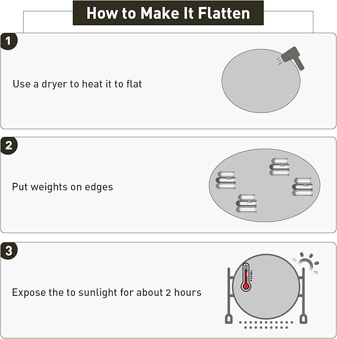 Black Plastic Floor Mat for Under Dining Table, 6ft Round No Slip Waterproof Vinyl Area Rug for Home, Anti-Spill Hard Floor Protector Cover for Living Room, Splat Mat for Under High Chair