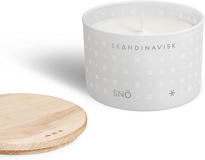 Skandinavisk White Christmas Giftset of 2 Scented Candles. JUL 'Christmas' and SNÖ 'Snow'. Vegan Formula. 2 x 3.17 oz. Gift Set