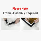 SIGNWIN 60"x72" Extra Large Framed Wall Art Dark Brown Abstract Moody Illustration for Home Living Room Bedroom Decor (Frame Assembly Required)