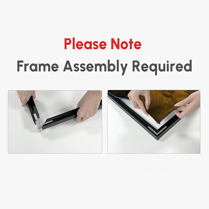 SIGNWIN 30"x60" Extra Large Framed Wall Art Neutral Abstract Geometric in Mid-Century Style, Retro-Inspired Design for Home Living Room Bedroom Decor (Frame Assembly Required)