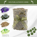 Sonoma Lavender, Dried Eucalyptus and Lavender Sachets by The Yard for Drawers and Closets, Natural Air Freshener for Home, Car, Bag, Room, and Closet