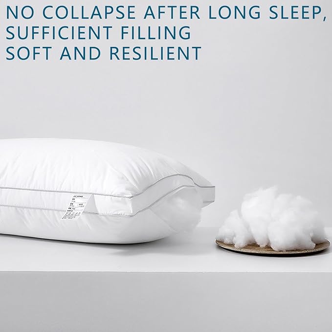 Sleeping Pillows 1 Pack Premium Luxury Hotel Quality Soft Pillow Down Alternative Fill for Beds Good for Belly Sleepers Back, Stomach or Side Sleepers 18x 30 Inch