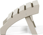 WestinTrends Dylan Outdoor Patio HDPE Adirondack Ottoman Footrest, Sand