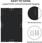 Crushed Diamond Decorative Wall Mirrors, 24x36 Inch Rectangle Living Room Mirrors for Wall Decor, Modern Glam Bathroom Dining Room Entryway Mirror Silver