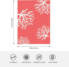HGOD DESIGNS Beach Coral Fleece Throw Blanket Soft Cozy Coral Fuzzy Blanket Caring for Women & Adults Ocean Coral Pink Branch Reef Nature Red White Plush Microfiber Blanket 50"x60"