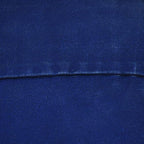 Round Shaped Goat Leather Handmade Eco-Friendly Blue Pouf - 16" x 16" x 16", Plain Solid, Recycled Foam With Fibre Fill Stuffed, Leather Seating PF12