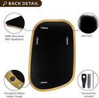 ANDY STAR 24"x40" Asymmetrical Wall Mirror，Brushed Gold Irregular Bathroom Mirror with Stainless Steel Metal Frame, Wall-Mounted Mirror for Bathroom, Entryway (Horizontal/Vertical)