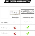 You Will Forever Be My Always Sign: Inspirational Quotes Master Bedroom Signs Wall Decor Above Bed Framed Hanging Wall Plaques 12" x 40",Modern Farmhouse Family Signs Rustic Wall Art