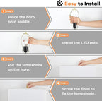 Modern Vintage Gold Table Lamp Set of 2, 28inch Tall Lamps for Living Room Bedroom with 2 USB Ports&AC Outlet, 3 Way Dimmable Touch Control Desk Lamps for Reading Home Office, E26 Socket, with Bulb