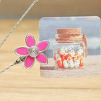 8-Branch Family Tree Picture Frame Holder, Card Photo Clips Holder Desk Stand for Memo Paper Note Photo Christmas Wedding Card Display (Rose Red Flower)