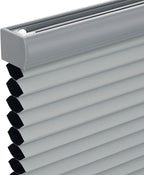 Changshade Cordless Cellular Shades, Blackout Honeycomb Shades for Windows, Pull Down Pleated Blinds, Easy to Install for Indoor Windows and French Doors,27.5" W x 72" H, Grey