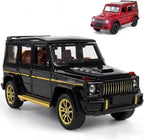 1/32 Scale Die-Cast Car Model Collectible Vehicle, Zinc Alloy Pull Back Toy Car with Sound and Light, Suitable for Adults, Boys and Girls (Black)