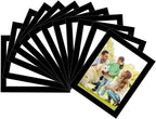 Magnetic Picture Frames with Black Border(2.5"X3.5",12 Pack),Mini Wallet Size Magnet Photo Sleeves Pockets/Holder,Decorations for Home/Office/School/Classroom/Party