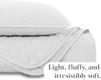 Southshore Fine Living, Inc. White Quilts Queen Size Set, Lightweight Summer Bedspread with 2 Quilted Pillow Shams, Cozy, Soft Circle-Stitch Design, Queen Size/Full Size, White