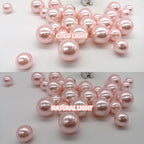 200PCS Light Pink Faux Pearls Beads for Centerpiece Vases, Vase Filler Faux Pearls, No Holes Filler Beads for Party Anniversary Birthday Wedding Table Decor, 10/14/20/30mm