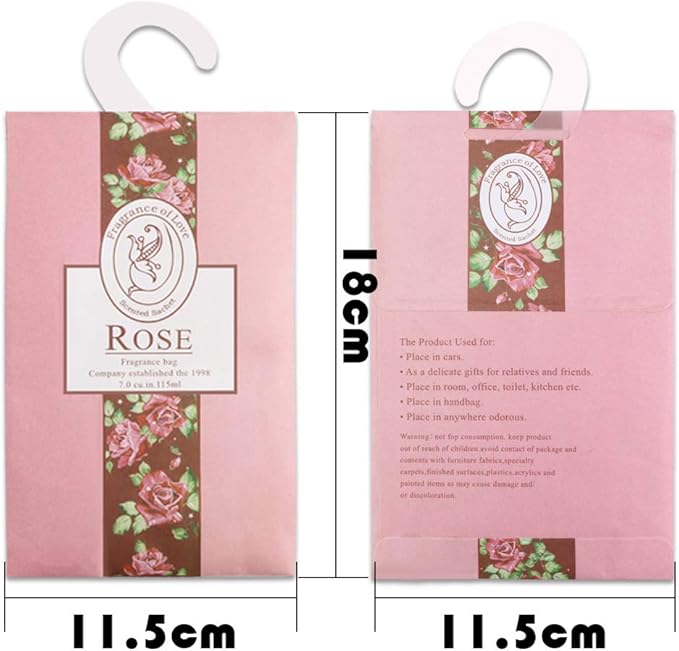 20 Packs Air Freshner Deodorizer Scented Sachets Bags for Drawer and Closet with Hanger