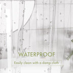 AmazerBath Shower Curtain Liner, 72x72 Clear Shower Curtain Liner, Waterproof Plastic Shower Liner, Cute Lightweight PEVA Shower Curtain for Bathroom with 3 Magnets and 12 Rustproof Metal Grommets