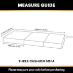 PrinceDeco Stretch Couch Cushion Covers Fitted Individual Seat Couch Slipcover Sets Velvet Fabric Soft Slip Cover for Chair Sofa Cushion Furniture Protector(Each Width Up to 29.5",Burgundy)